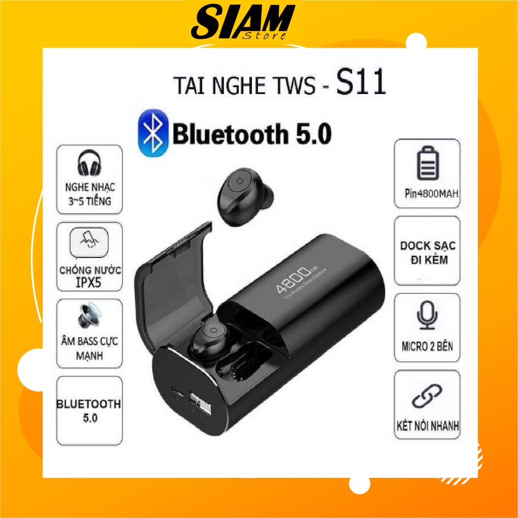Tai nghe Bluetooth S11 - Tai Nghe Không Dây F9 Cho Iphone 12, Samsung,Oppo, Xiaomi