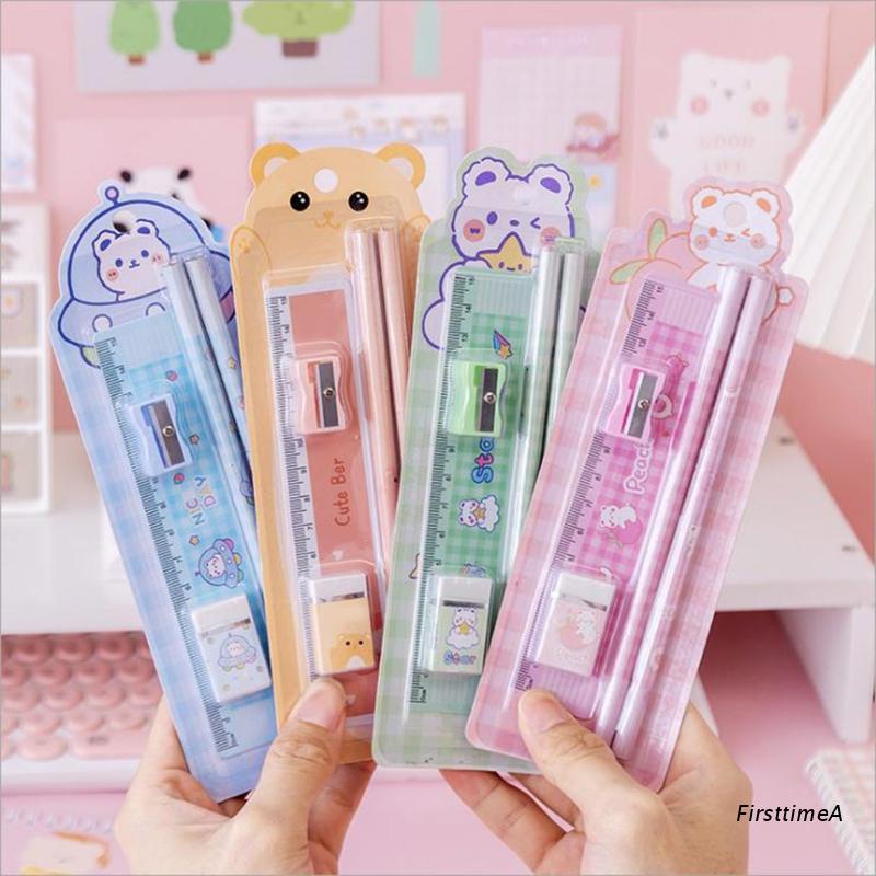 Set 5 Dụng Cụ Học Tập 1xpencilser 1xpencil Kèm 2 Dụng Cụ Gọt Bút Chì Dành Cho Học Sinh