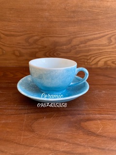 Cốc capuchino vân đá gốm sứ Bát Tràng