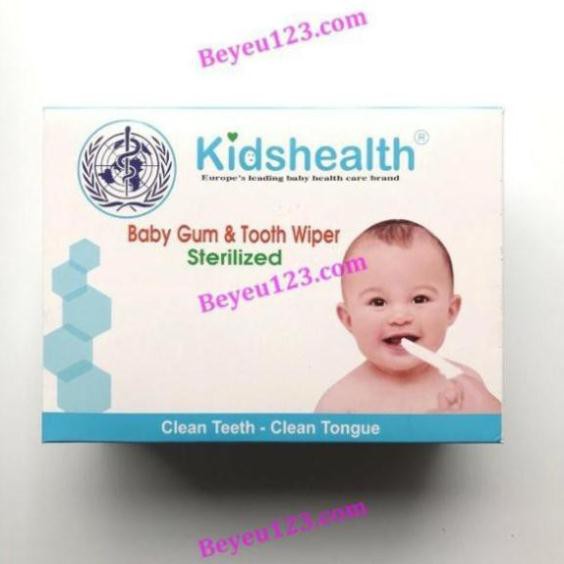 Hộp gạc vải rơ lưỡi Kidshealth 250 cái