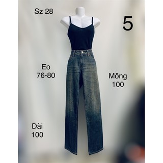 Quần jean nữ ống đứng 2hand