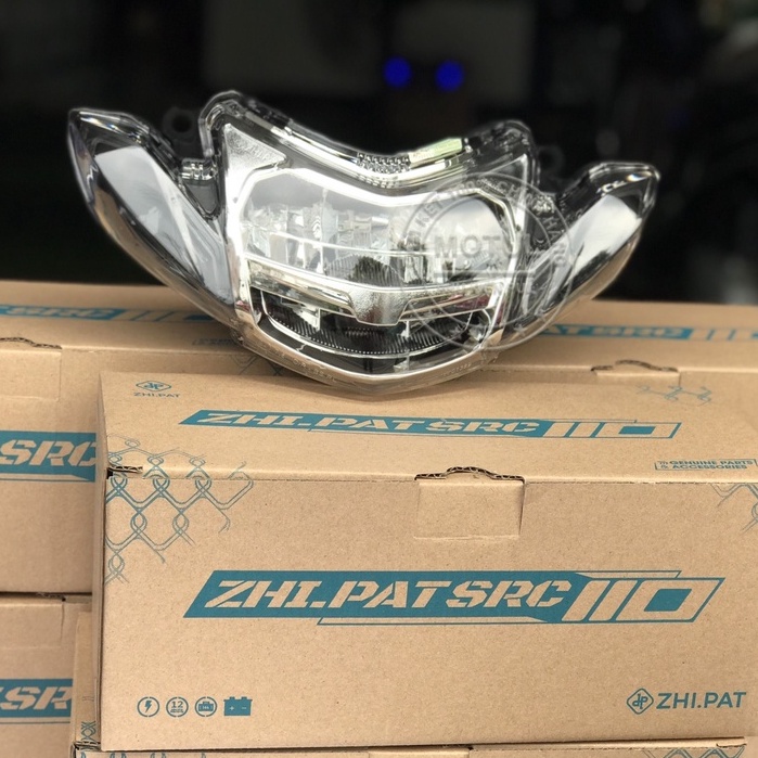Chóa đèn led pha 2 tầng gắn đầu đèn xe Sirius các đời màu demi ngẫu nhiên hàng Zhipat chính hãng