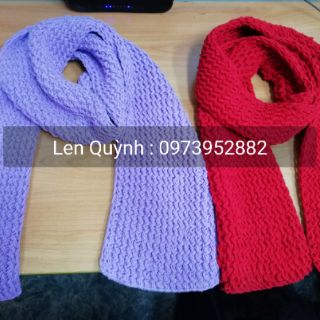 Khăn len đan kiểu zichzắc