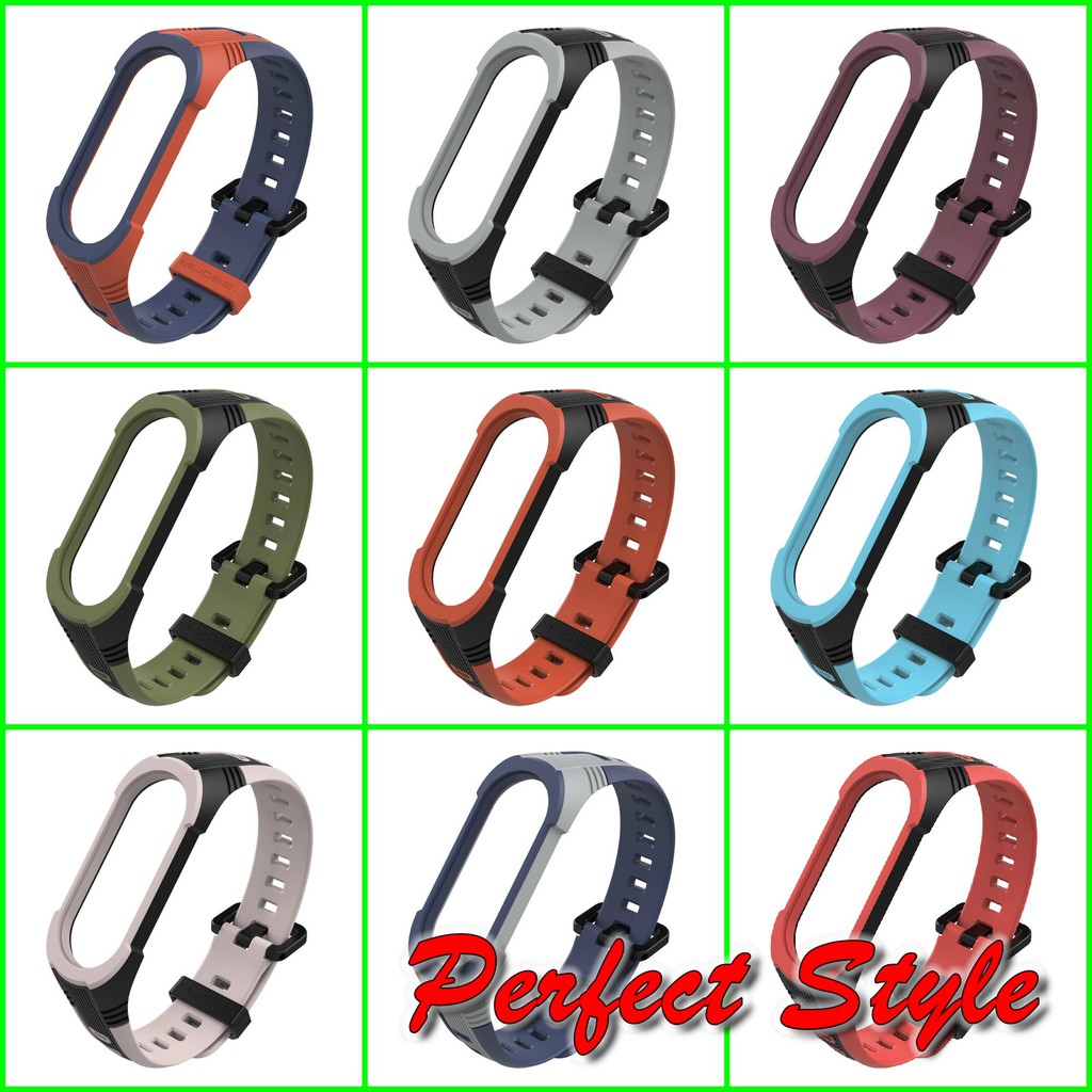 Dây đeo thay thế Mijobs dành cho Xiaomi Miband 3/ Miband 4/ Miband 5 Miband 6