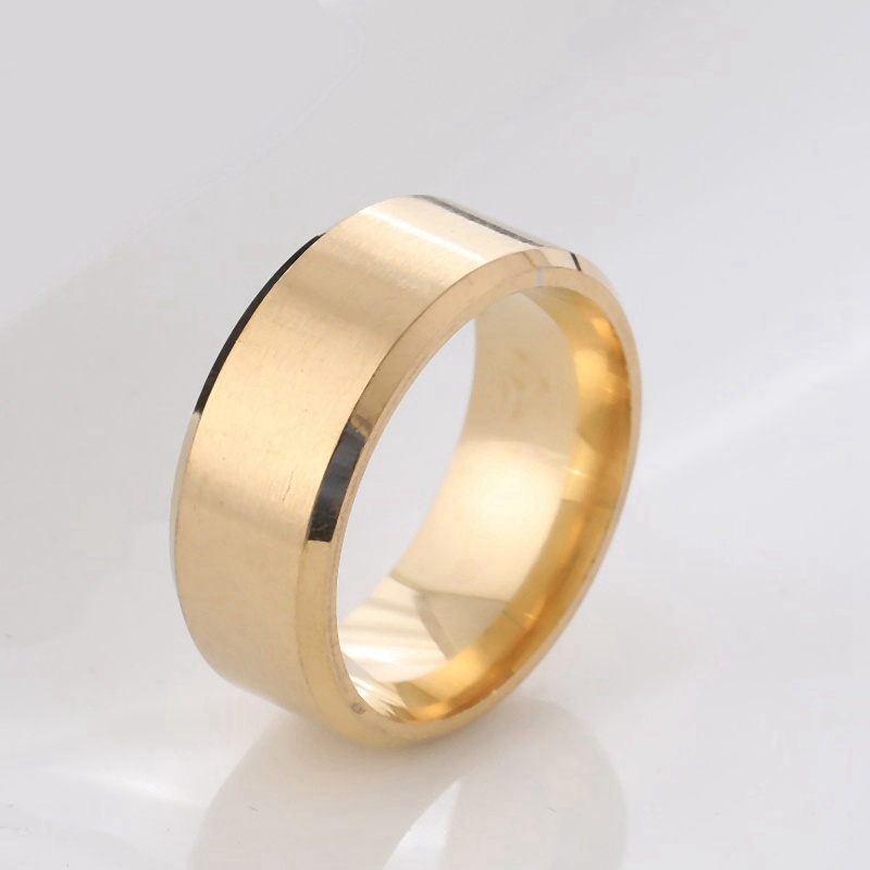 Nhẫn inox 8mm thời trang dành cho nam và nữ
