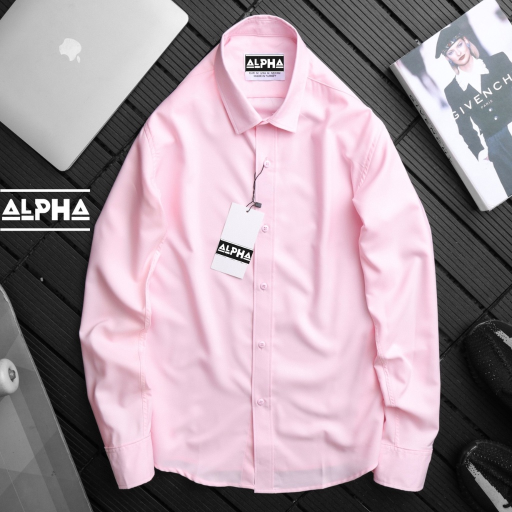 Áo sơ mi nam dài tay chất cotton lụa chống nhăn thấm hút bảng màu basic dễ phối GEN08