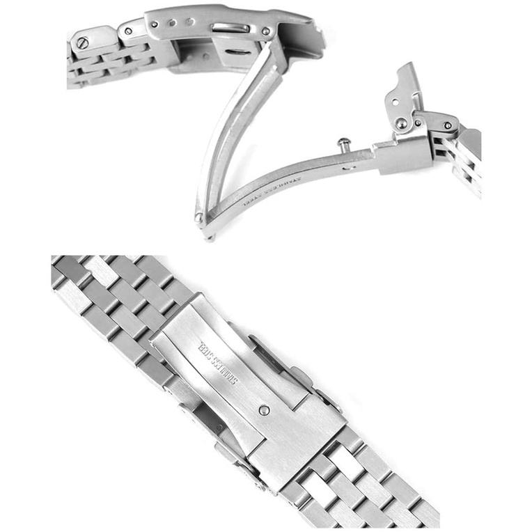 Dây Đeo Bằng Thép Không Gỉ 20Mm Cho Đồng Hồ Samsung Watch 4 40/44mm Classic42/46mm Active 2 Huawei GT 2 22mm