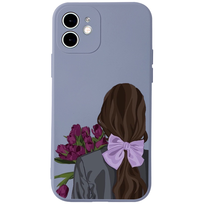 Ốp lưng JURSUE hoạt hình cặp đôi dễ thương đẹp nam nữ cho iPhone 13 12 11 Pro Max SE 2020 X XR XS 8 7 ip 6S 6 Plus Y19