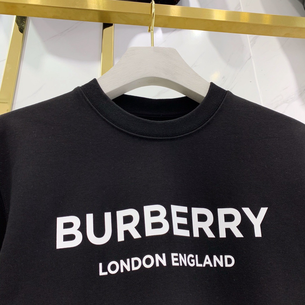 Burberr Áo sweater cotton Tay Dài In LOGO Thời Trang Thu Đông 2020 Cho Nam