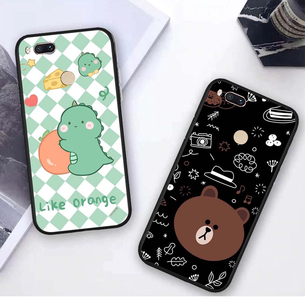 Ốp lưng Xiaomi REDMI 5X / MI A1 in hình khủng long , gấu nâu xinh xắn, siêu cute  mà còn vô cùng RẺ -ĐẸP
