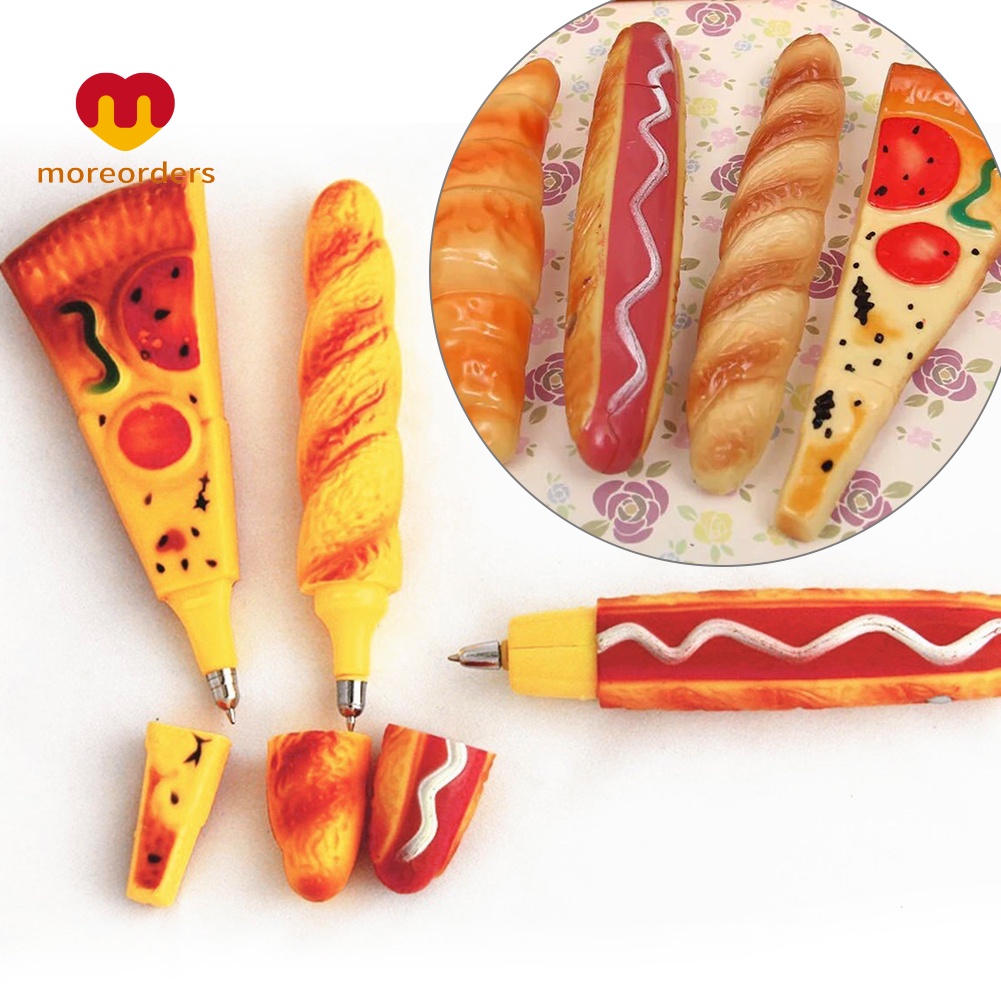 Bút Bi Nam Châm Hình Bánh Pizza / Hot Dog Sáng Tạo Trang Trí Nhà Cửa