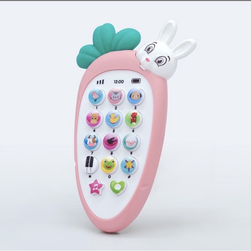 Điện thoại đồ chơi con ong - con thỏ cà rốt biết hát phát triển trí tuệ cho bé