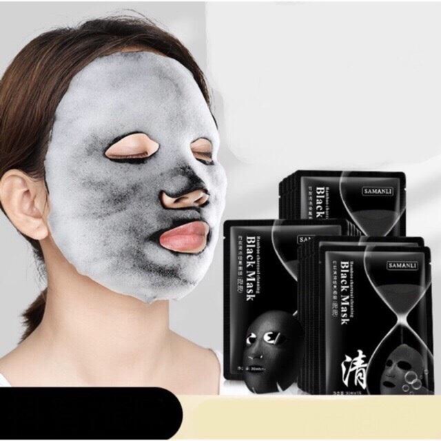 Một Miếng Mặt Nạ Sủi Bọt Thải Độc Detox Da Samanli Black Mask