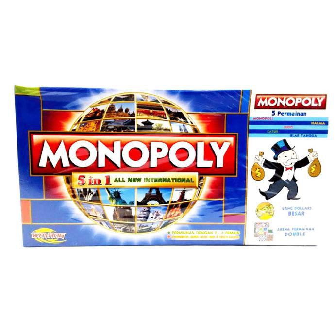 Bộ Cờ Tỷ Phú Monopoly 5 Trong 1 Chất Lượng Cao