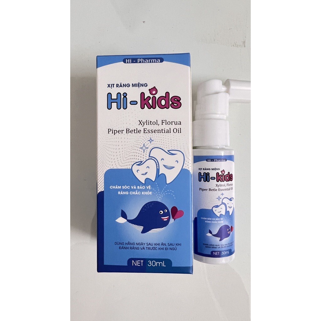 Xịt răng miệng Hi - kids chăm sóc và bảo vệ răng chắc khỏe