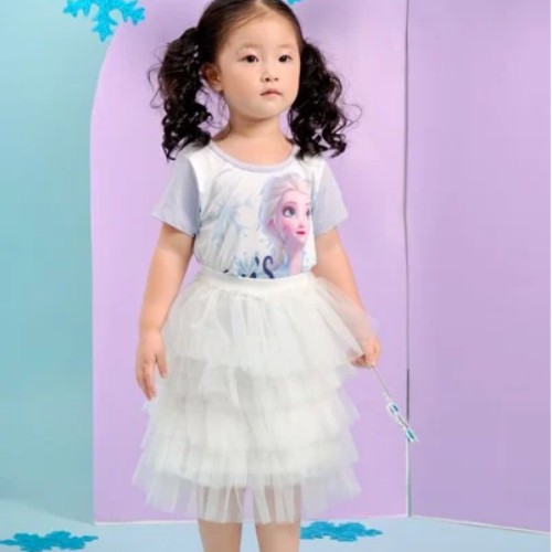 [Mã FARSBR151 giảm 10% đơn 99K] Áo thun bé gái ngắn tay Rabity hình Elsa My destiny calling 5518