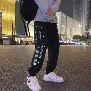Quần jogger nam nữ unisex phản quang K9, Jogger nỉ nam nữ phản quang cá tính 572