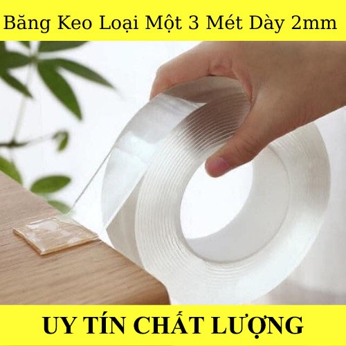 [Loại 1] Băng Keo Hai Mặt Siêu Dính Dài 3 Mét