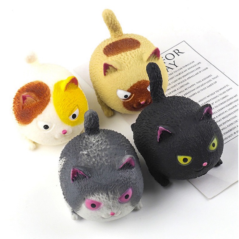GUDETAMA SQUIShY CON MÈO MẬP Ú TỨC GIẬN cực đáng yêu bóp xả stress giảm căng thẳng mochi slime