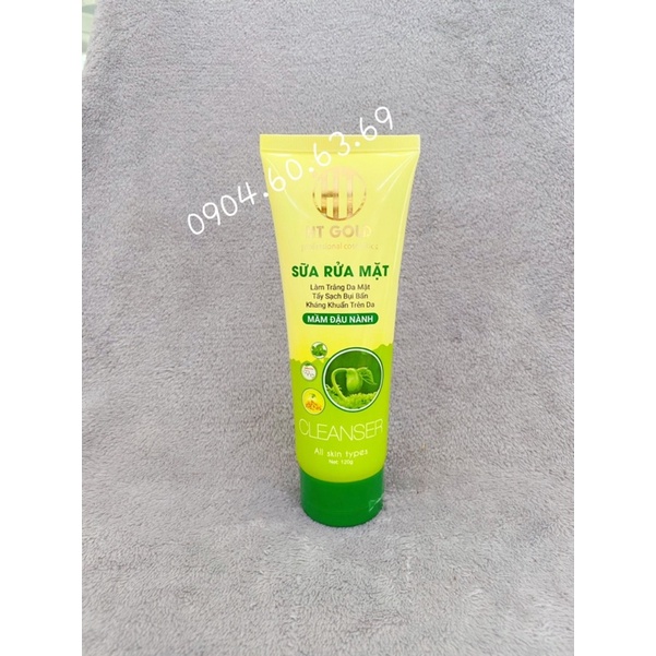 Sữa Rửa Mặt HT GOLD Mầm Đậu Nành 120g