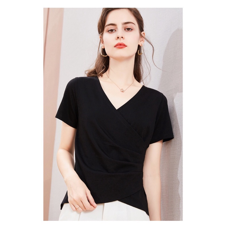 J208A Áo thun nữ hè ngắn tay hàng nhập