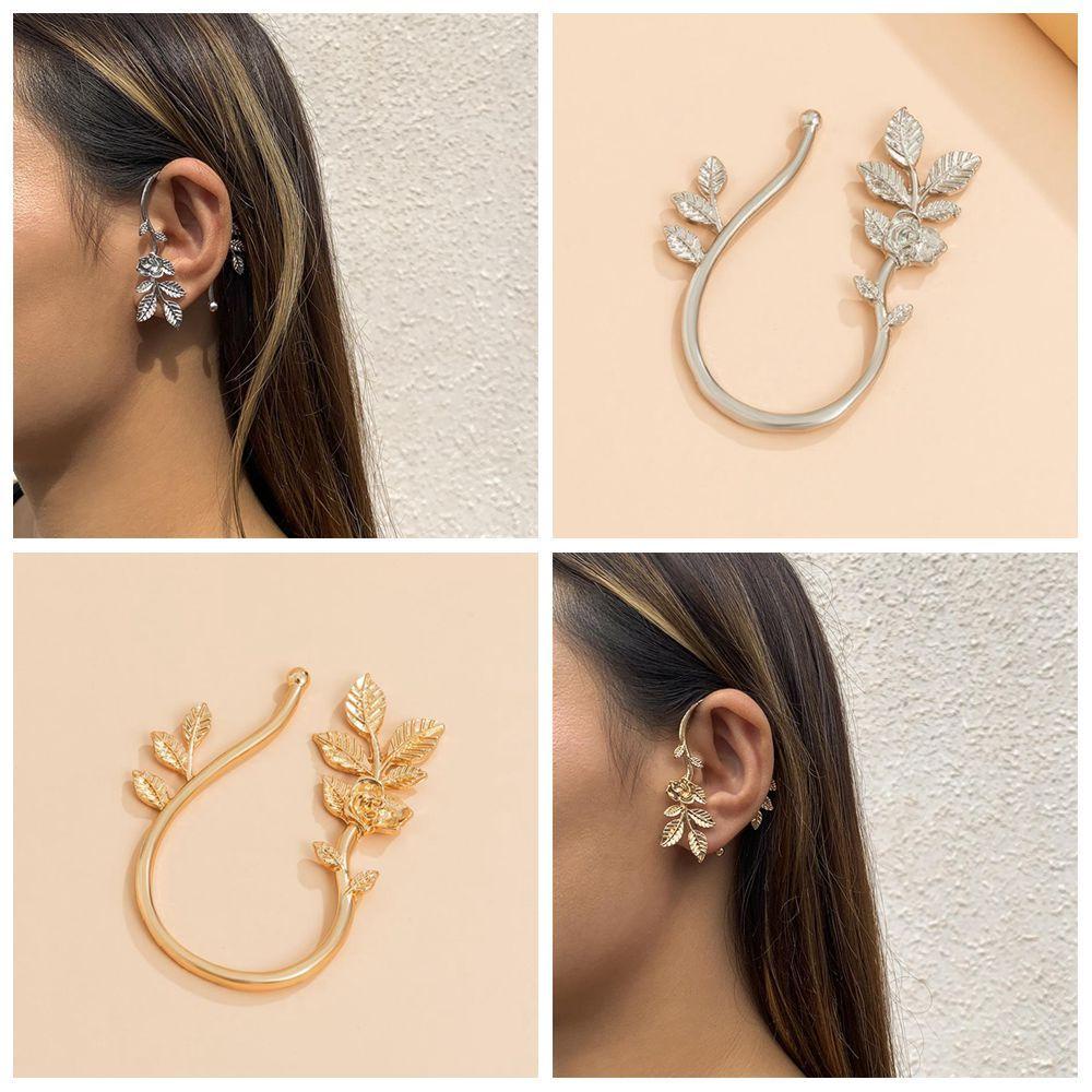 Bông Tai Đeo Vành Tai Họa Tiết Hoa Lá Xinh Xắn Thời Trang Dự Tiệc|Son Môi Màu Sắc Thời Trang|Khuyên Tai Dạng Hạt Nhiều Màu Sắc Cá Tính