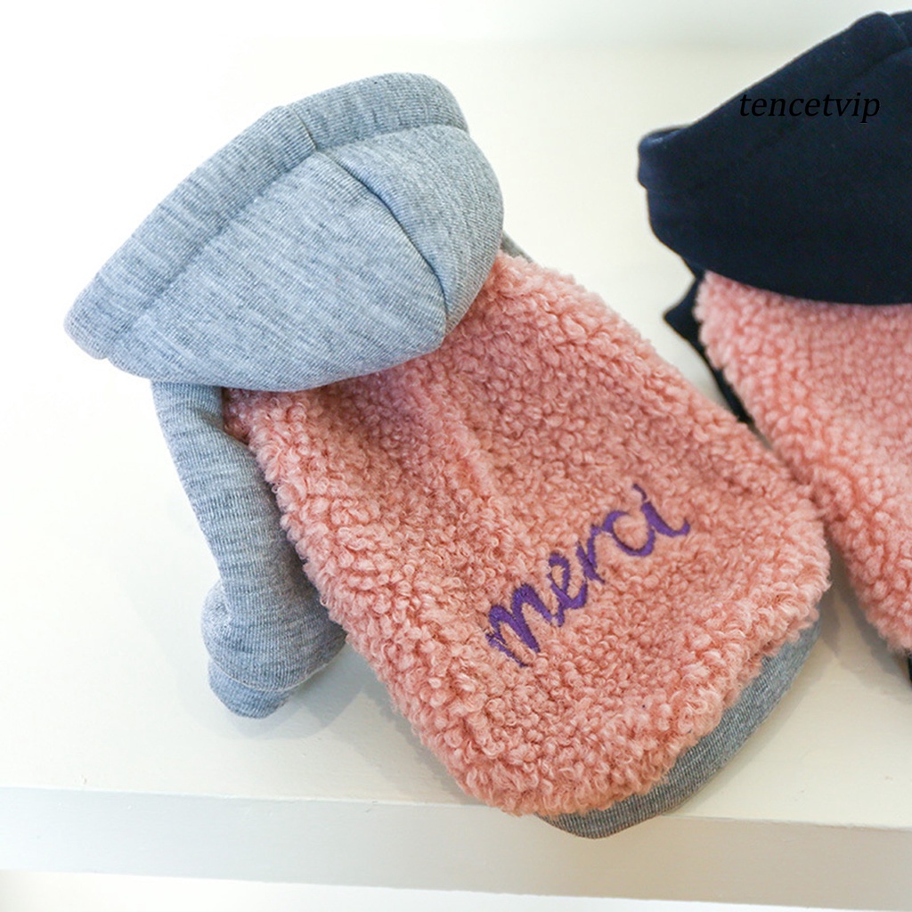 Áo hoodie mềm mại dày dặn giữ ấm mùa đông cho cún cưng