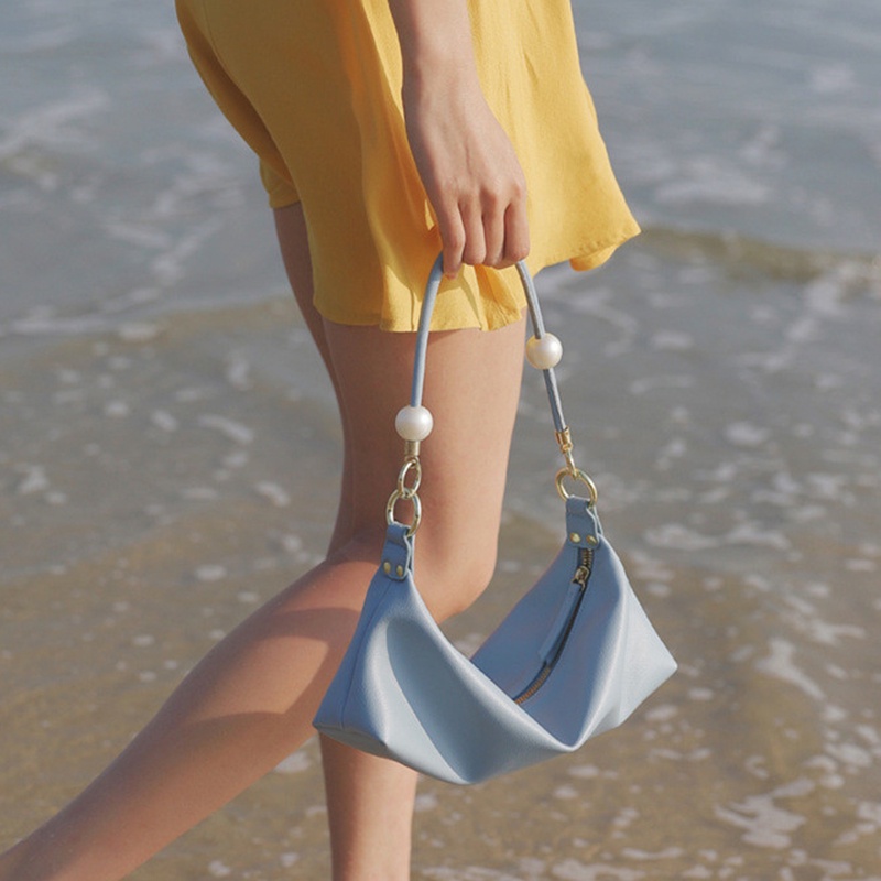 Túi đeo vai/xách tay kích thước lớn phối ngọc trai thời trang cho nữ IELGY