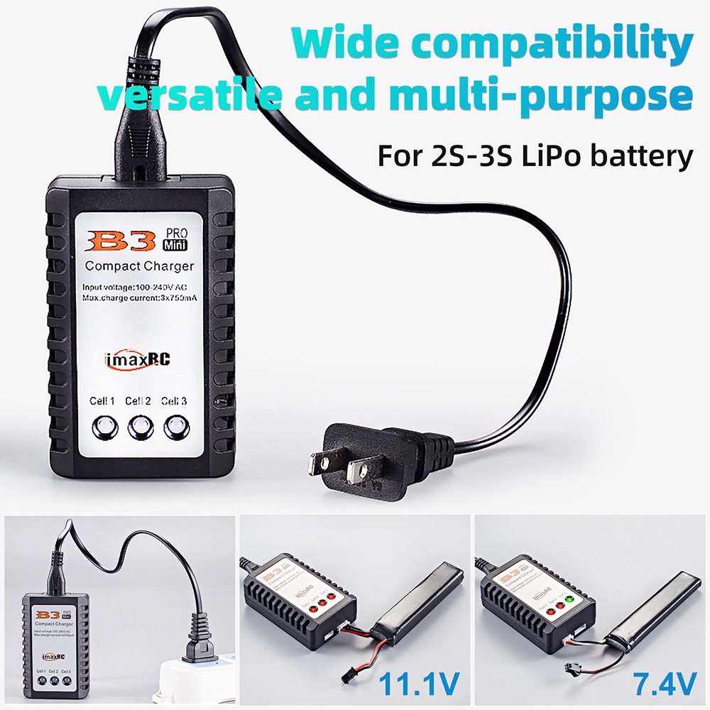 Bộ sạc pin Lipo 7.4V 11.1V IMAX B3 Pro RC AC 2S 3S