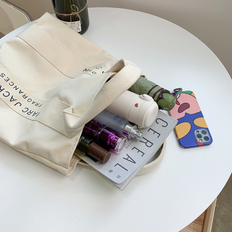 Túi vải in chữ IELGY thời trang cho nữ