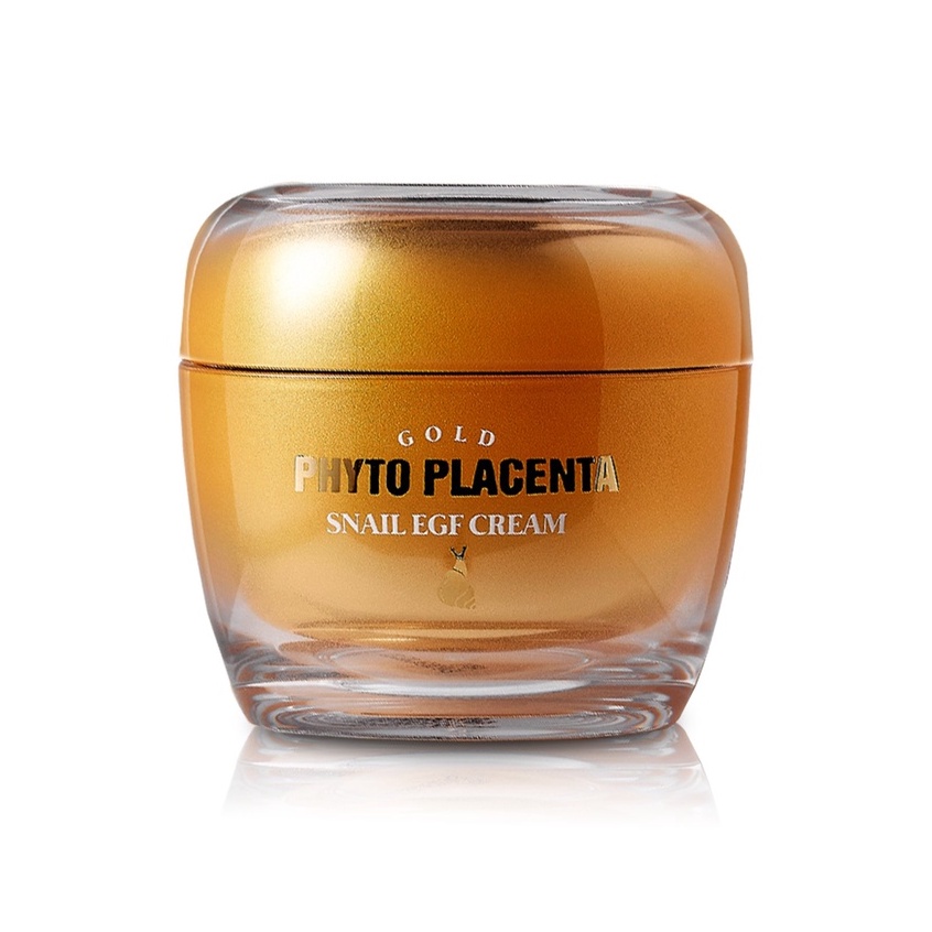 Kem dưỡng ốc sên chống lão hóa Pretty Skin Gold Phyto Placenta Snail EGF Cream 50G
