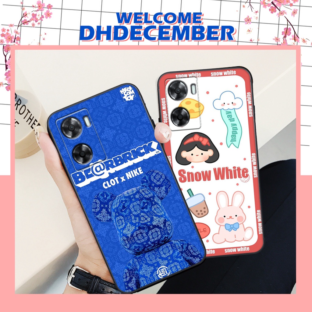 Ốp lưng Oppo A57 4G 2022 / A77 4G / A77S in hình 3D lucky, gấu Brick xinh xắn - KHÔNG NÊN BỎ LỠ