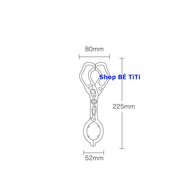 Kẹp gắp bình sữa khi tiệt trùng không trơn trượt cao cấp