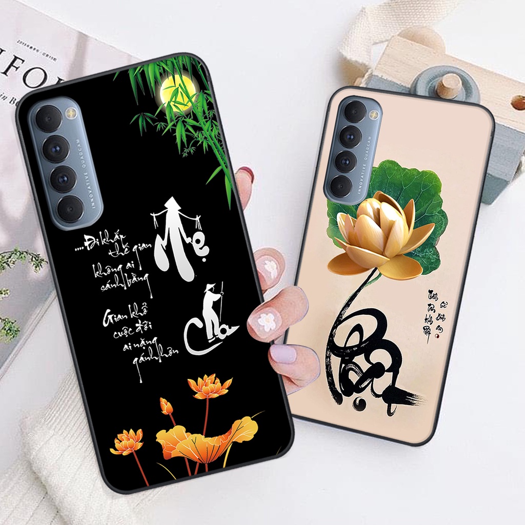 Ốp lưng Oppo RENO 4 / RENO 4 PRO in hình chữ tài chữ lộc, Cha Mẹ, bình an SIÊU ĐẸP