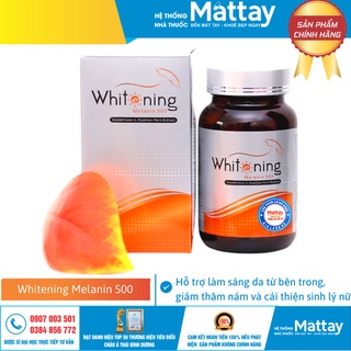 Whitening Melanin 500 Nhật Bản - Hỗ trợ làm sáng da từ bên trong, giảm thâm nám và cải thiện sinh lý nữ.