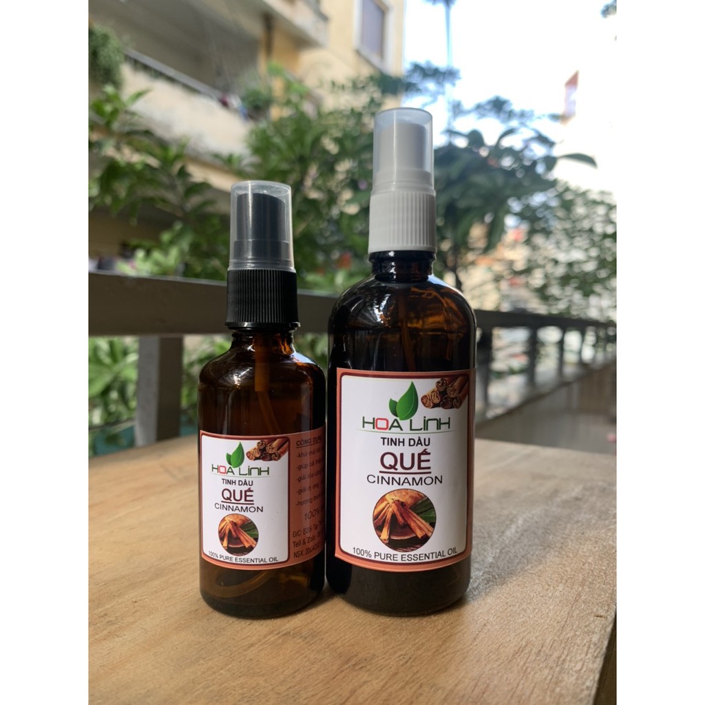 chai xịt 100ML - Tinh dầu Quế - Sả chanh -Bạc Hà nguyên chất : thư giãn , xông phòng ,đuối muỗi (CHAI XỊT)