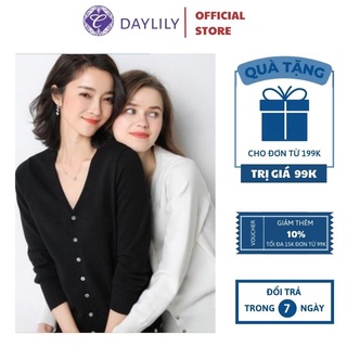 Áo cardigan len mỏng nữ nhiều màu daylily