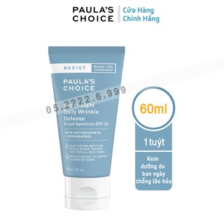 Kem Chống Nắng Paula'S Choice Resist Super - Light Daily Wrinkle Defence Spf 30 ( 60ml) Hàng Chính Hãng