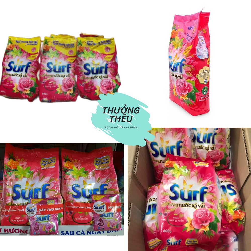 Bột Giặt Surf Ngát Hương Xuân gói 800g