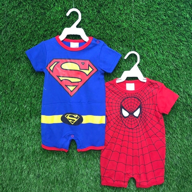 Set body cộc 2 bộ siêu anh hùng