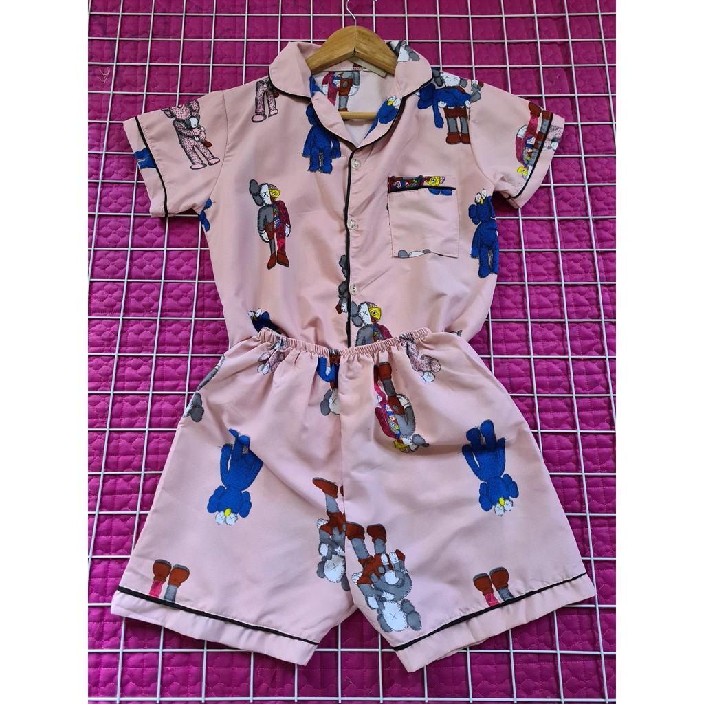 Bộ pijama mặc nhà nhiều họa tiết dễ thương freesize cho người dưới 55kg VN25