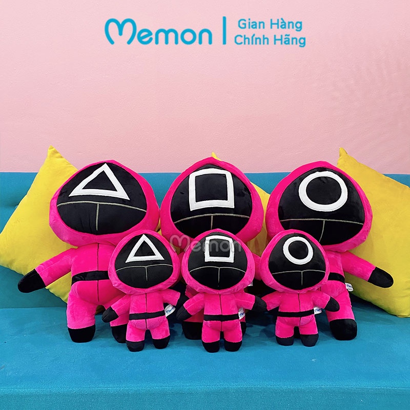 [Mã LIFEMALL2505 giảm 10% đơn 250K] Gấu Bông Trò Chơi Con Mực Squid Game Cao Cấp Memon