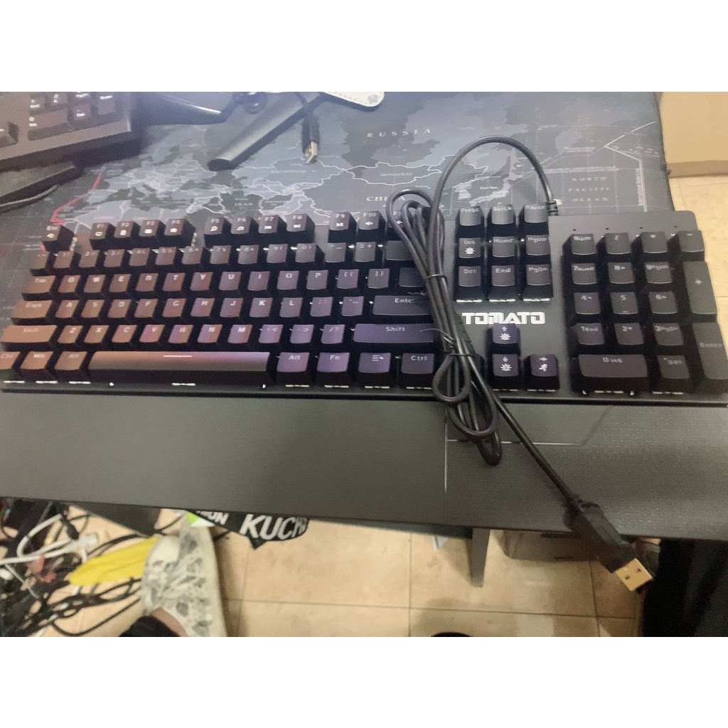 Phím cơ tomato s260 gaming led blue swich-bảo hành 1 năm