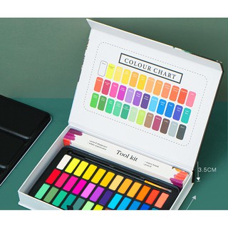 Màu nước dạng nén Giorgione 36 màu hộp giấy cứng
