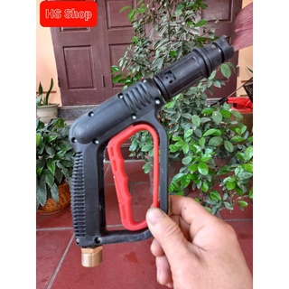 Súng rửa xe áp lực cao ren 22mm Dùng Cho máy xịt rửa xe mini gia đình (kiểu cò đỏ)