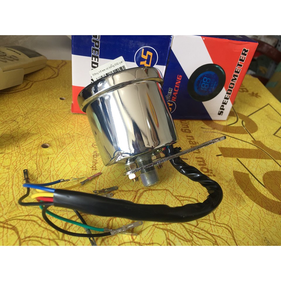 Đồng hồ Km tròn có đèn nền cho anh em độ chế xe cub-67-win-caferacer...