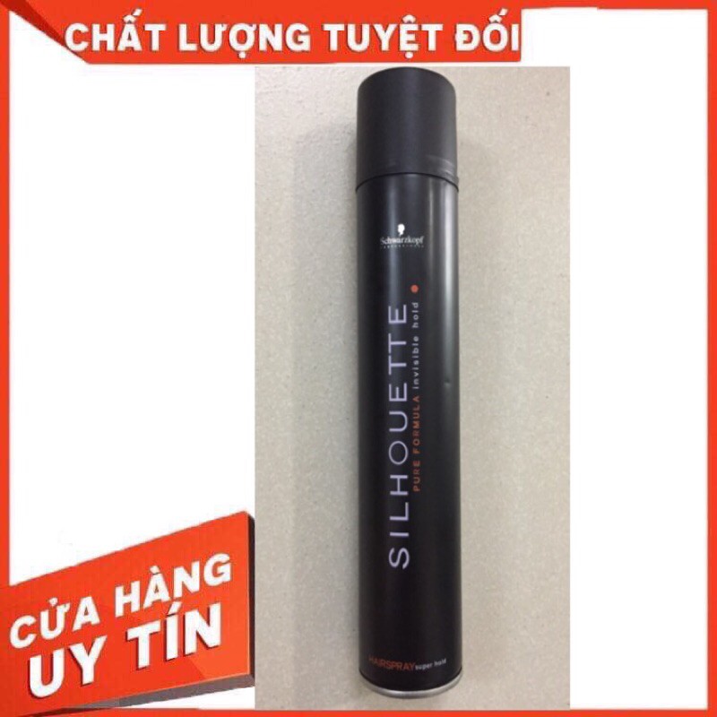 Gôm xịt tóc Silhouette Pure Formula Invisible Hold tạo kiểu tóc 420ml