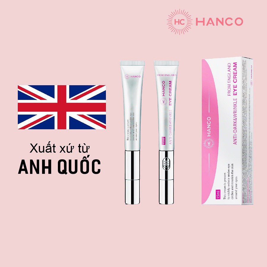 Kem dưỡng mắt Hanco xóa thâm bọng mắt + Tặng mặt nạ mắt hanco