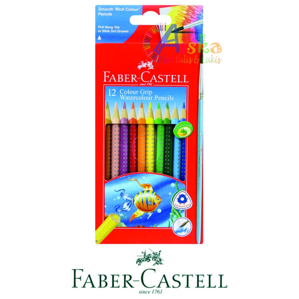 FABER CASTELL Faber Bộ Bút Chì Màu Nước 12 / 24 Chất Lượng Cao