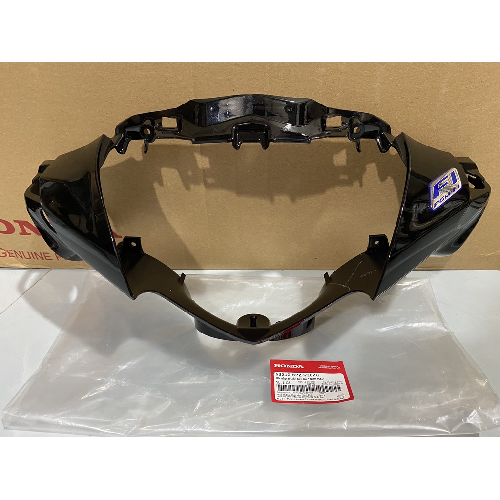 Nắp ốp trước tay lái- bàn thờ HONDA FUTURE 125 năm 2013-2015-2016 màu Đen bóng. *NHB25M* 53210KYZV20ZG